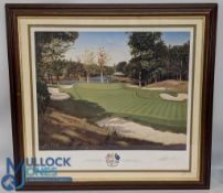 Graeme W Baxter Golf Limited Edition Print- Ryder Cup 1999 the Country club signed in pencil by Mark