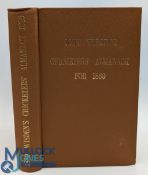 Wisden Cricketers' Almanack 1889 rebound in light brown cloth boards, having facsimile front and