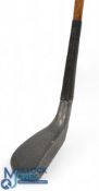 Scarce and rare aluminium longnose scare neck putter - with spliced neck, stamped Bert Batley