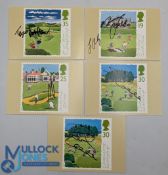 4x The Open Golf signed Royal Mail First Day Covers, with good signatures of Todd Hamilton, Paul