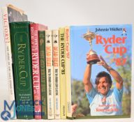 8x Ryder Cup themed hardcover books to include Victory! The Story of the 1995 Ryder Cup Includes
