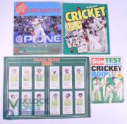 Cricket Panini Sticker Book - Cricket 1983 complete together with Scanlens Cricket Album 1982/83,