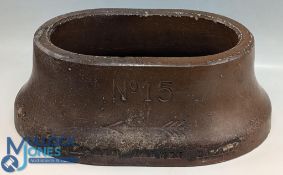 Period No.15 Golf Salt Knowles Ltd Glazed Tee Marker, Teeing off, with age related ware, heavy