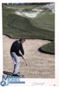 Golfing Great Colin Montgomery Big Blue Tube, signed photograph, limited edition No.93 of 250 with