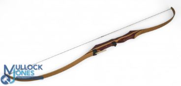 Vintage Wooden Archery Bow, marked Clubman 3875 62