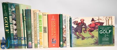 17x assorted Golf themed books to include The World of Golf 1963 Charles Price, The Picture Story of