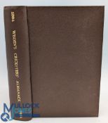 Wisden Cricketers' Almanack 1894 rebound in brown boards, having original front and rear covers,