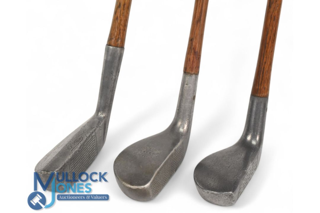 3x Alloy mallet head putters incl a Standard Golf Co SS model, a U model with central high lip, - Image 2 of 5