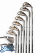 Ping Eye Patent Golf Irons (9) features 3-9, W and SW, all re-gripped, appear with signs of use