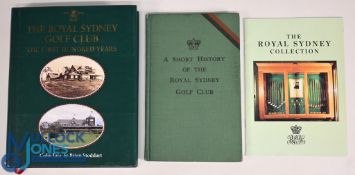3x Royal Sydney Golf Club Books and Publications to include The Royal Sydney Golf Club The First