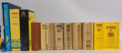 Wisden Cricketers' Almanacks, a mixed lot to include cloth back years - a rebound 1933, 1971,