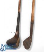 James Braid autograph mashie by Gibson & Son Kinghorn showing the star cleek mark, fully gripped t/w