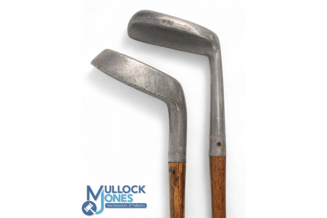 2x alloy lead faced putters a mallet head stamped Spalding Youds patent and a Noirit of Walsall - Image 2 of 3
