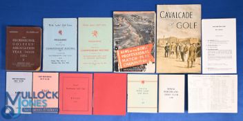 Golf programmes & publications to include 1952 Professional Golfers' Association Year Book, Welsh