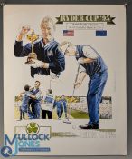 Ryder Cup 1995 limited edition large print signed by Philip Walton and artist Trevillion 45/850 -