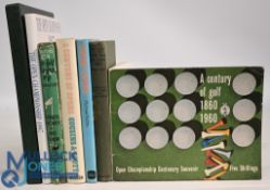 7x Open Golf Championship Books to include The Open 1960-1990 Michael Hobbs signed limited