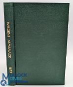 Wisden Cricketers' Almanack 1879 9th edition. Rebound in green cloth boards, retaining its
