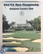 1983 Official US Open Golf Programme: 83rd Open Championship 16-20 June played at Merton Golf