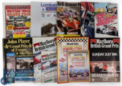 Motor Sport Programme Collection, with examples of British grand prix 1981 and 1983, Grand Prix of
