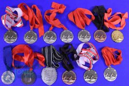 Selection of 1980/90s Worcester & Gloucester Rowing Club Medals. Consisting of bronze, silver,