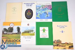 8x Golf History and Centenary paperback Books to include Troon Golf Club 1878-1978 Commemorative