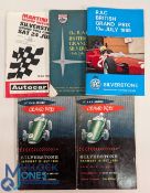 1958-1965 British Grand Prix Programmes, to include 1958 x2, one crease front cover the other has