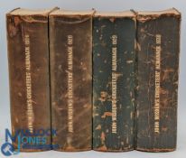 1926-1930 Wisden Cricketers' Almanack, 4x rebound volumes, with years 1926, 1928, 1929, 1930 - in