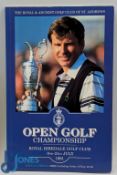 The Open Golf Programme multi signed, by Tony Jacklin, Jose Olazabal, Greg Norman, Mark Calcaveccia,