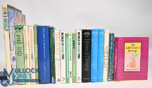 20x assorted Golf themed books to include History of Golf 1989 Michael Williams, The Complete Book