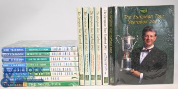 Golf Volvo and European Tour Yearbooks, a continuous run of the hardcover book 1988-2002 missing