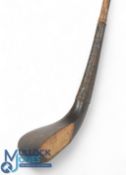 McEwan c1870 dark stained beechwood short spoon with traditional 3 ¼