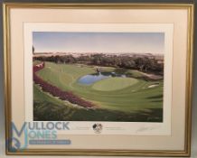 Baxter, Graeme signed 1997 Ryder Cup colour print - signed by the artist to the board and titled 