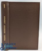 Wisden Cricketers' Almanack 1888 rebound in brown cloth boards, having original paper front and rear