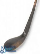 Tom Morris St Andrews c1880 dark stained beechwood short spoon head measures 5 ½