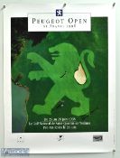 Sam Torrance (Winner) Signed 1998 Peugeot Open Golf Print - in colour signed in ink, measures