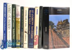 St Andrews related golf books: to include 1973 About St Andrews and About, 1989 Scotland’s Golf