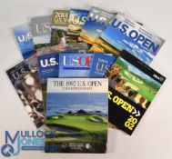Various US Open Championship Golf Programmes: to include 1992, 2002, 2004, 2005, 2008, 2009, 2010,