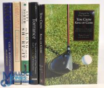 Selection Signed Golf Autobiographies: by Andy North, Sam Torrance, Colin Montgomerie, Tom Crow,