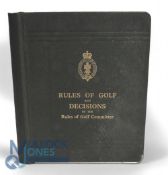 Rules of Golf and Decisions by the Golf Committee 1980, official binder from the Royal Ancient