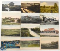 Collection of various early 20th century English Golf Clubs coloured postcards (8): to incl 4x