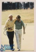 Signed Jack Nicklaus British Open Championship Photograph: in bold black pen on black and white 30 x