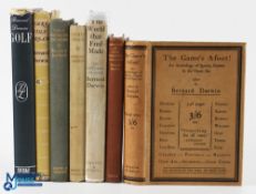 Period Berard Darwin Golf Books, to include 1926 The Games Afoot and D/M 1954 Golf with D/J, 1948