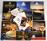 2010, 2012, 2014, 2016, 2018 and 2021 Official Ryder Cup Golf Programmes: 2010 Celtic Manor