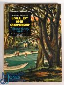 1955 Official US Open Golf Programme: 55th Open Championship 16-19 June played at Olympic Country