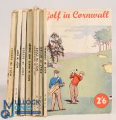 Golf in the UK Counties Series: 1950s by Robert H K Browning - No 3 Cornwall, No 6 Devon, No 8