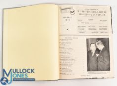 1947 American Professional Golfer Magazines bound in cloth boards – Jan/Dec issues – with