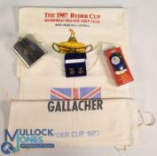 Ryder Cup Golf Memorabilia: to consist of 1973 Bernard Gallacher Caddies Bib, 1987 US Trolley Towel,