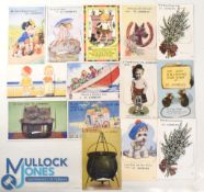Interesting collection of St Andrews “Mailing Novelty” golfing related colour postcards (6) - all