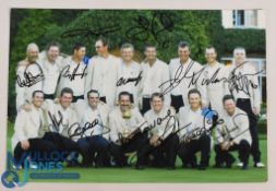 Fully Signed Ryder Cup Team Photograph To includes Sam Torrence, Ian Woosnam on a colour 30 x 20cm