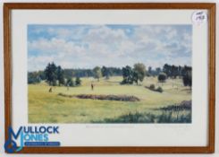 Walton Heath 16th Green Old Course signed limited edition no. 9/250 by Julian Barrow - dated